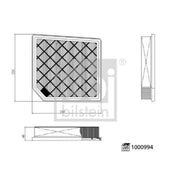 Febi Engine Air Filter 1000994