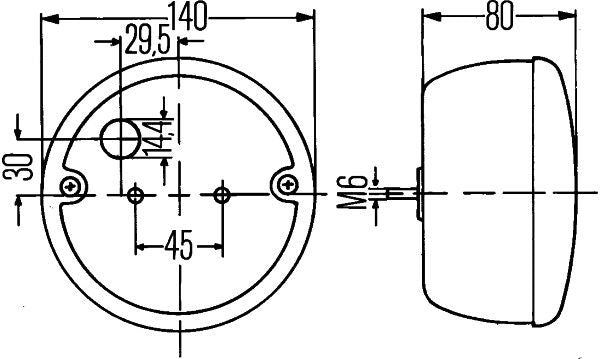 Hella 2SD 001 685-232 Tail Light Assembly