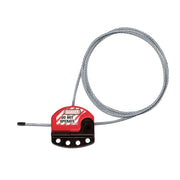 Master Lock Four Padlock Lockout Hasp with Adjustable Cable 1.8m - S806