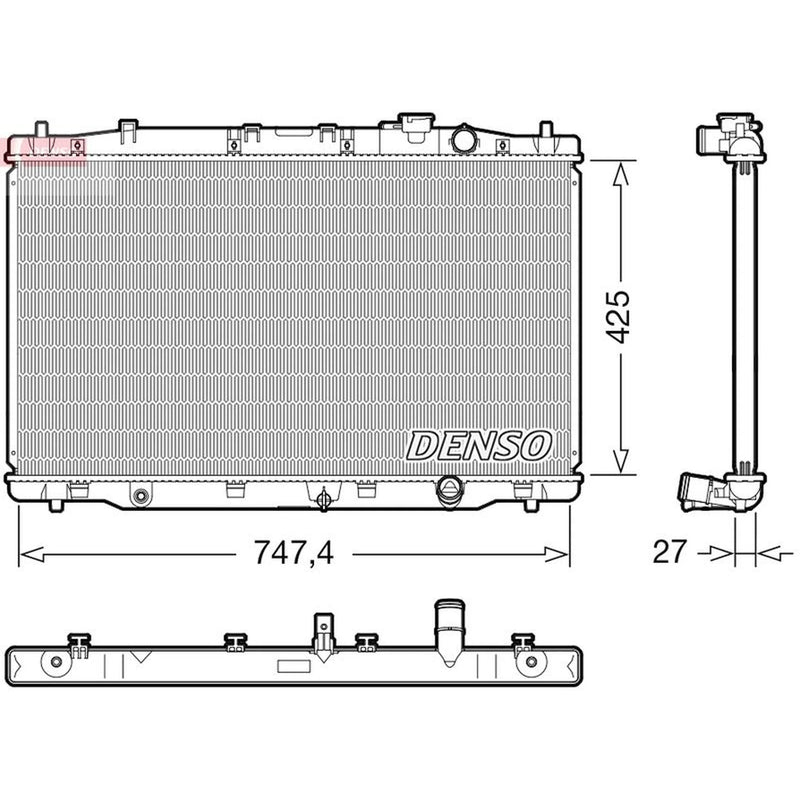 Denso Engine Radiator DRM40052