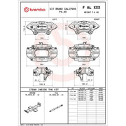 Brembo 2 x Brake Caliper Assembly Front FALE32