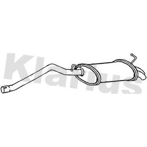 Klarius Box With Tail Pipe Rear VW1283T