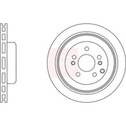 Apec 2 x Vented Rear Brake Discs DSK3029