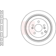 Apec 2 x Vented Rear Brake Discs DSK3029