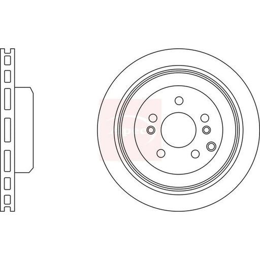Apec 2 x Vented Rear Brake Discs DSK3029