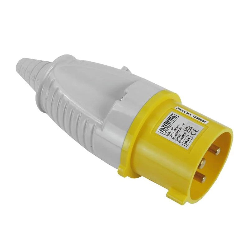 Faithfull Power Plus Yellow Plug 32A 110V - 10832