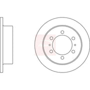 Apec 2 x Solid Rear Brake Discs DSK2070