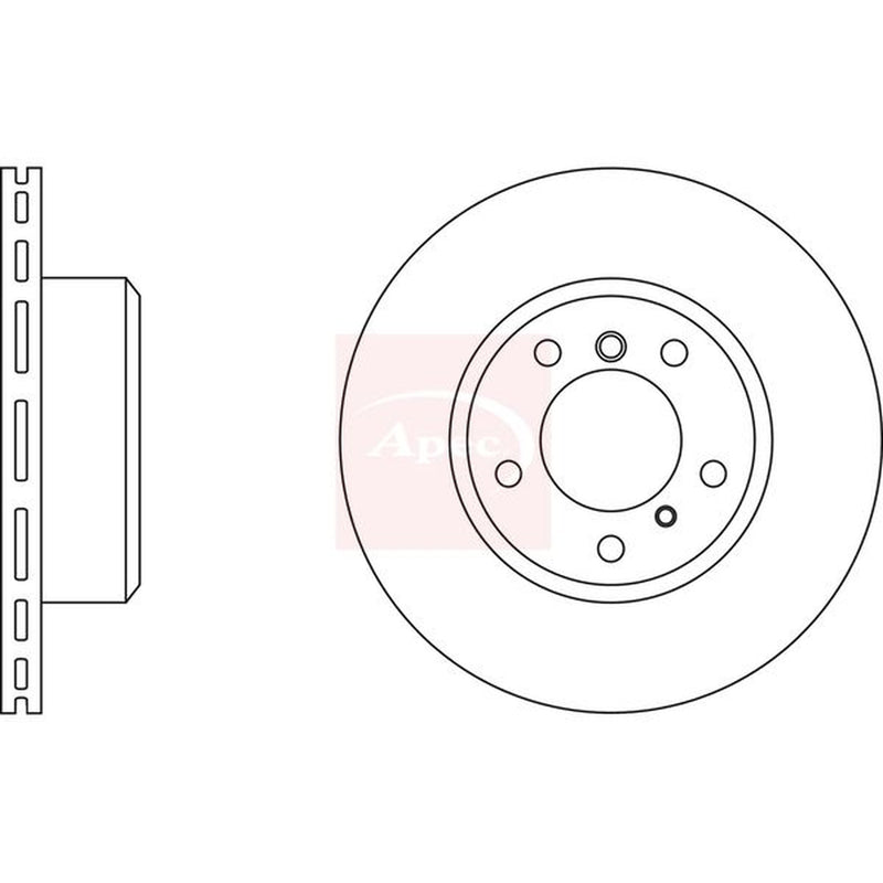 Apec 2 x Vented Front Brake Discs DSK915