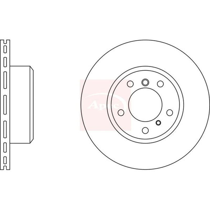 Apec 2 x Vented Front Brake Discs DSK915