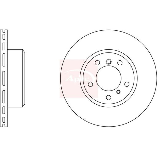 Apec 2 x Vented Front Brake Discs DSK915