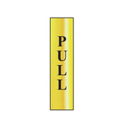 Scan Pull Vertical - Polished Brass Effect 50 x 200mm - 6034