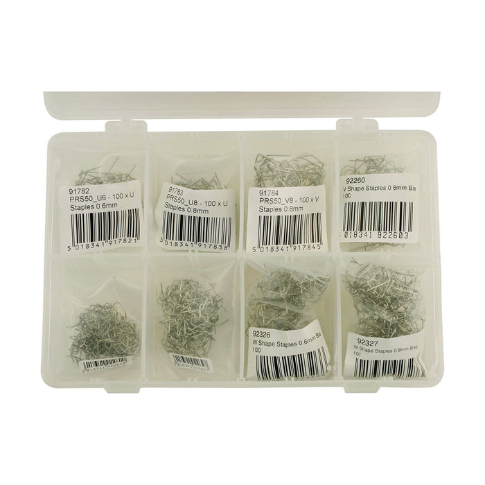 Power-Tec Assorted Staples for Hot Stapler 800pc 92382 Power-Tec  - Town Parts