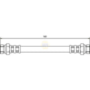 NAPA Brake Hydraulic Hose Line Rear NBH1401