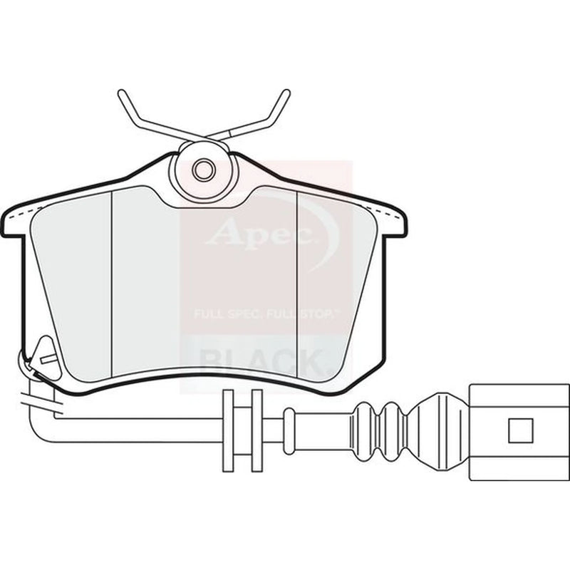 Apec Rear Brake Pad Set PAD1220B