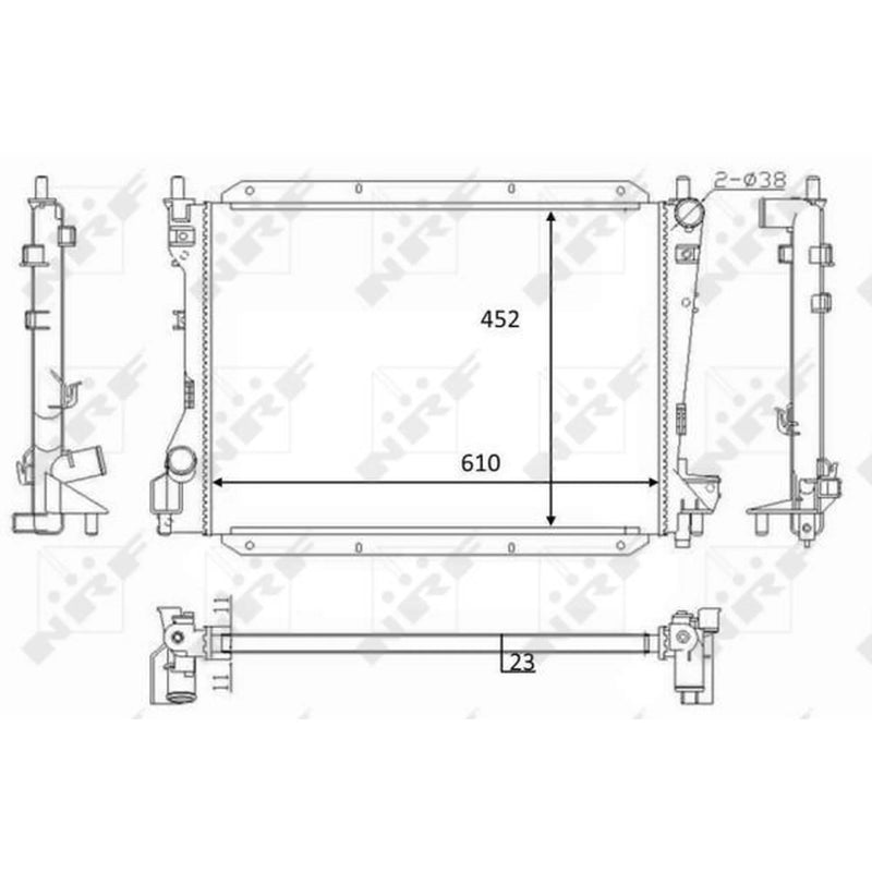 NRF Engine Radiator 59050