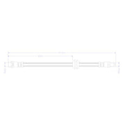 Juratek Brake Hydraulic Hose Line Rear JBH1464
