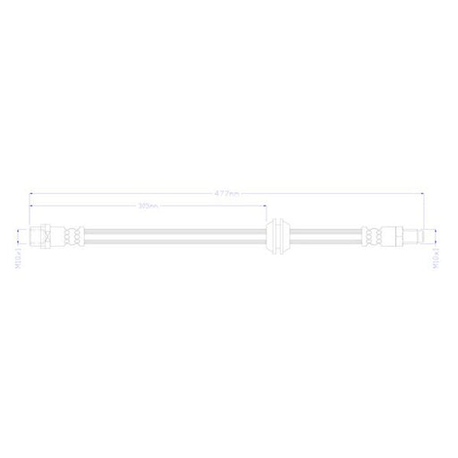 Juratek Brake Hydraulic Hose Line Rear JBH1464