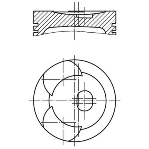 Mahle Piston Cylinder Bore = 87mm 001 87 01