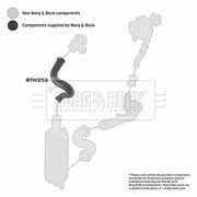 Borg & Beck Intercooler Turbo Charge Air Hose BTH1258