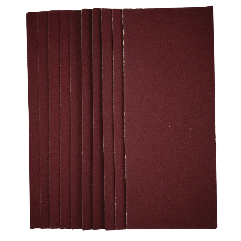 Draper Sanding Sheets 1/2 115x280mm 120 Grit Pack of 10