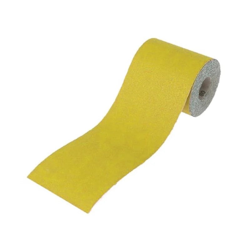 Faithfull Aluminium Oxide Sanding Paper Roll Yellow 115mm x 10m 40G - FAIAR1040Y