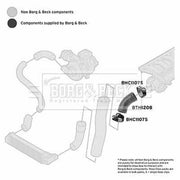 Borg & Beck Intercooler Turbo Charge Air Hose BTH1208