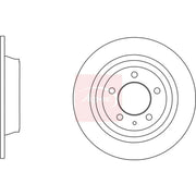 Apec 2 x Solid Rear Brake Discs DSK3121