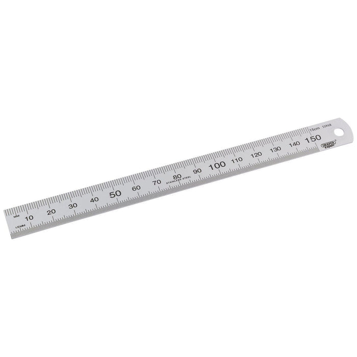 Draper Stainless Steel Rule, 150mm/ 6" 22670 Draper  - Town Parts