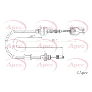 Apec Clutch Control Cable Pull CAB5005