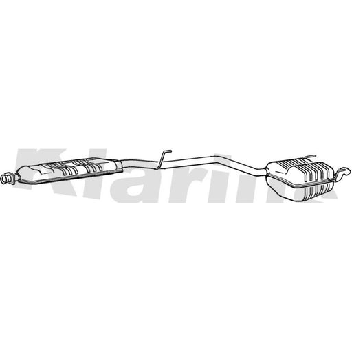 Klarius Box With Tail Pipe Rear MZ416H