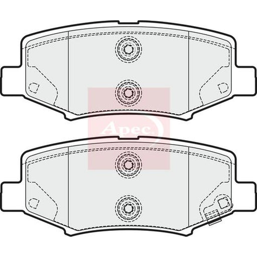 Apec Rear Brake Pad Set PAD1687