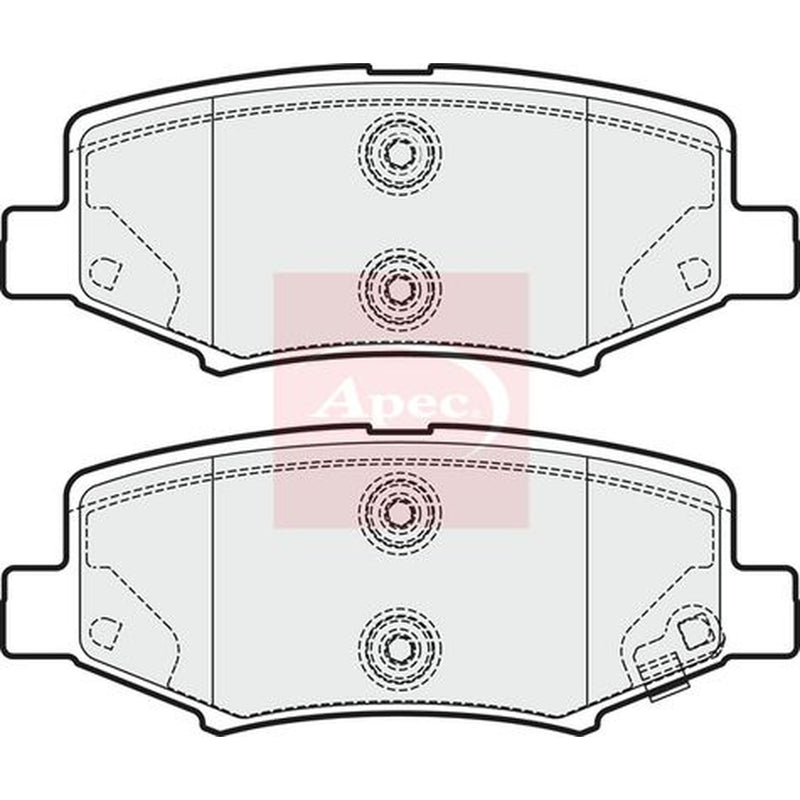 Apec Rear Brake Pad Set PAD1687