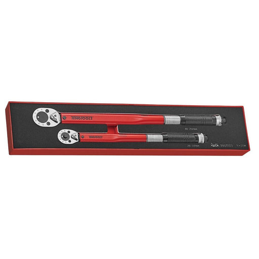 Teng Tools Torque Wrench Set FOAMX4 2 Pieces 3/8" & 1/2" Drive