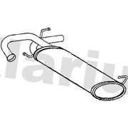 Klarius Box With Tail Pipe Rear SZ140V