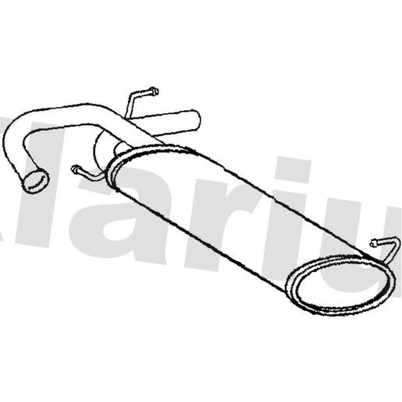 Klarius Box With Tail Pipe Rear SZ140V