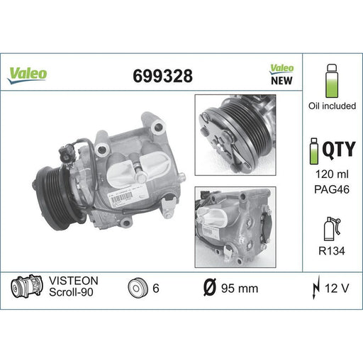 Valeo Air Conditioning Compressor 699328