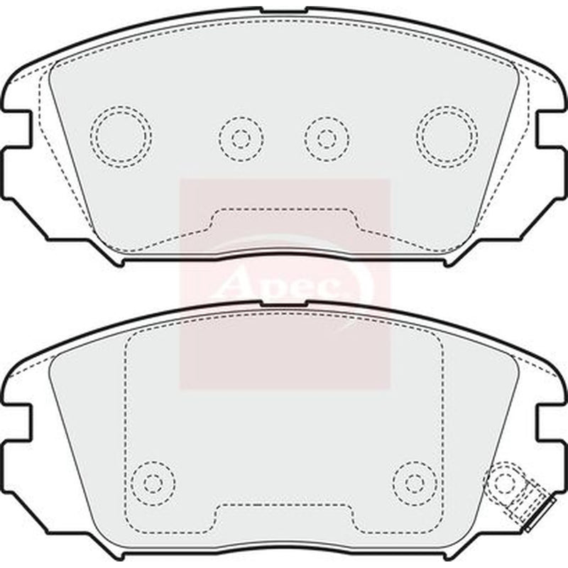 Apec Front Brake Pad Set PAD1562