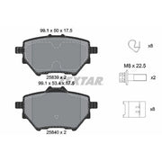 Textar Rear Brake Pad Set 2583901