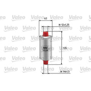 Valeo Fuel Filter Element 587218