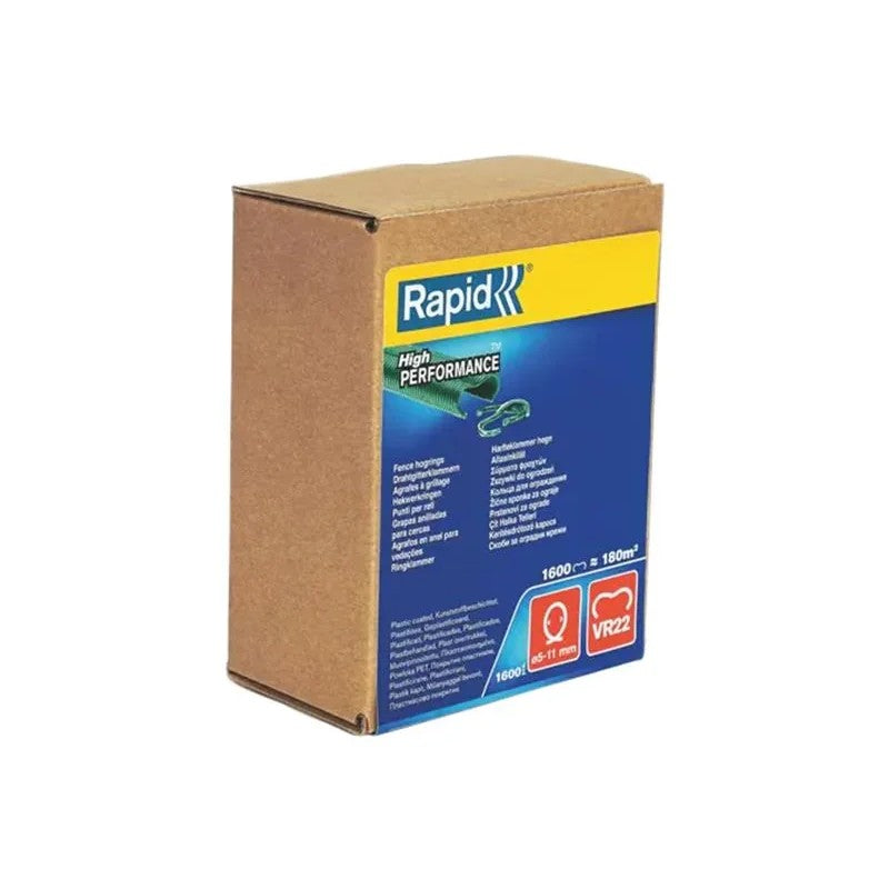 Rapid VR22 Fence Hog Rings Pack 1600 Galvanised Boxed - 40108810