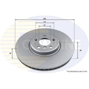 Comline 2 x Internally Vented Front Brake Discs ADC5030VR