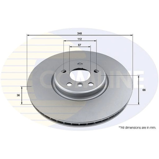 Comline 2 x Internally Vented Front Brake Discs ADC5030VR