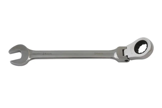 Laser Tools Flexi-Head Ratchet Ring Spanner 24-27mm