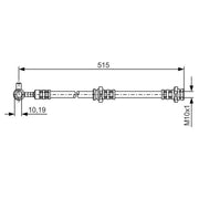 Bosch Brake Hydraulic Hose Line Front Right 1 987 476 376
