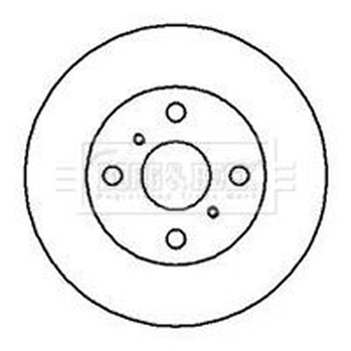Borg & Beck 2 x Vented Front Brake Discs BBD4172