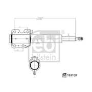 Febi Shock Absorber Damper Strut Front Right 193109