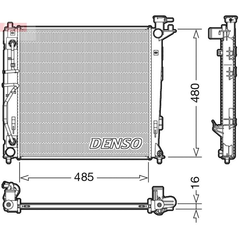 Denso Engine Radiator DRM41007