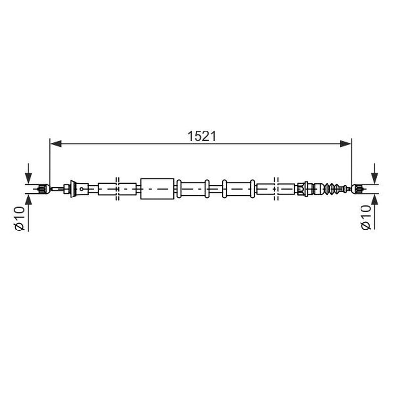 Bosch Handbrake Cable Centre 1 987 482 109
