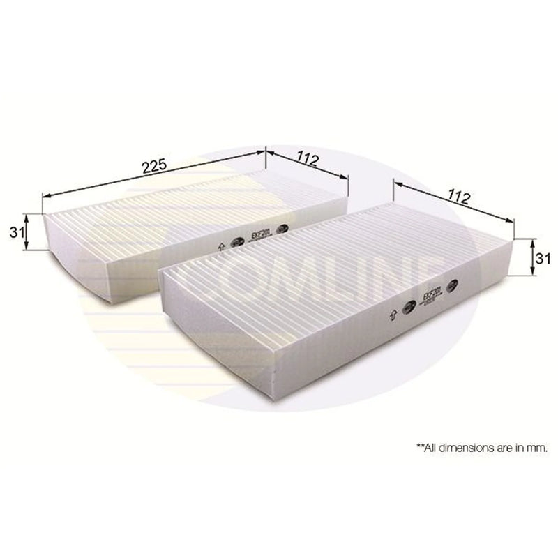 Comline Cabin Air Filter (Pollen Filter) EKF201