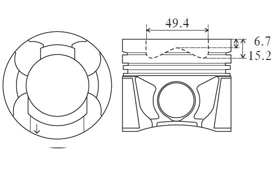 FAI Piston Cylinder Bore =